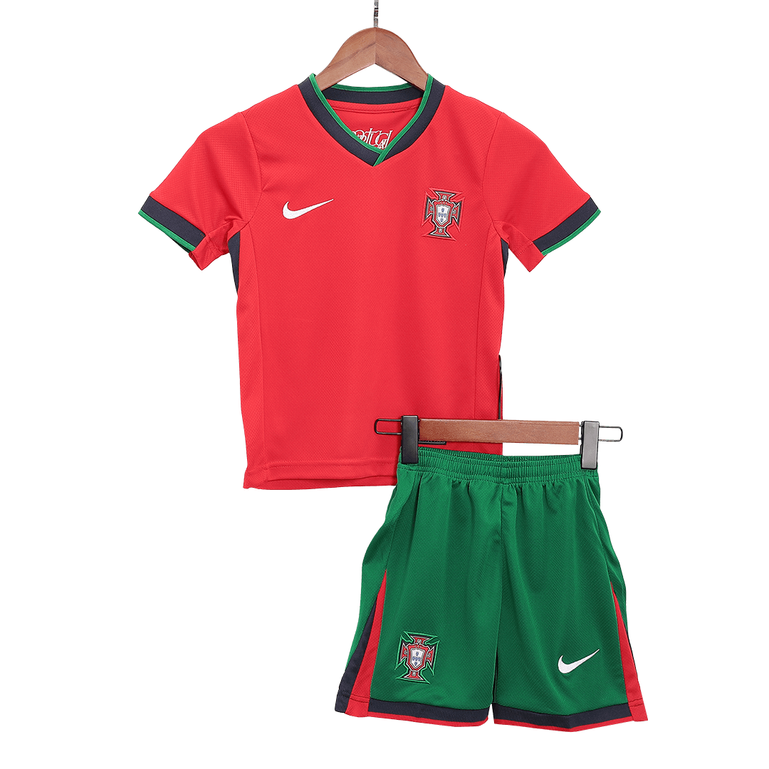 Kids Portugal Home Kit EURO 2024 - minejerseys