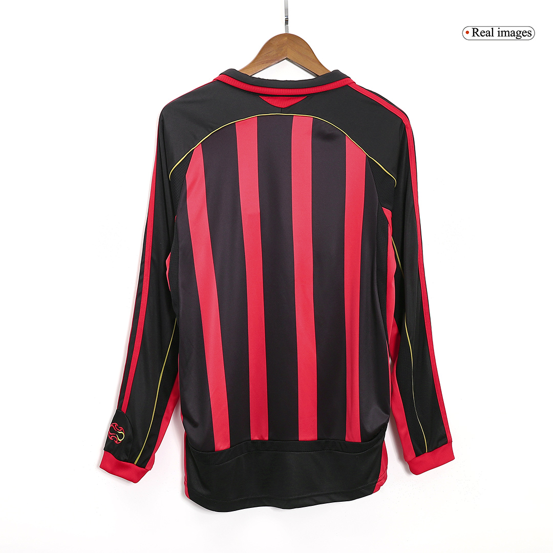 Retro AC Milan Home Long Sleeve Jersey 2006/07 - minejerseys