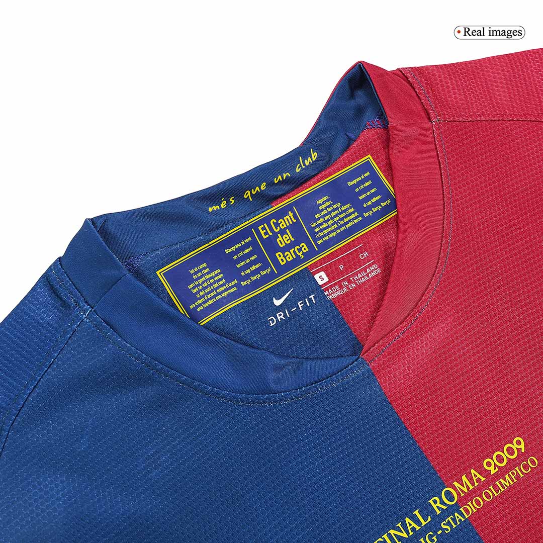 Retro Barcelona UCL Final Home Jersey 2008/09 - minejerseys