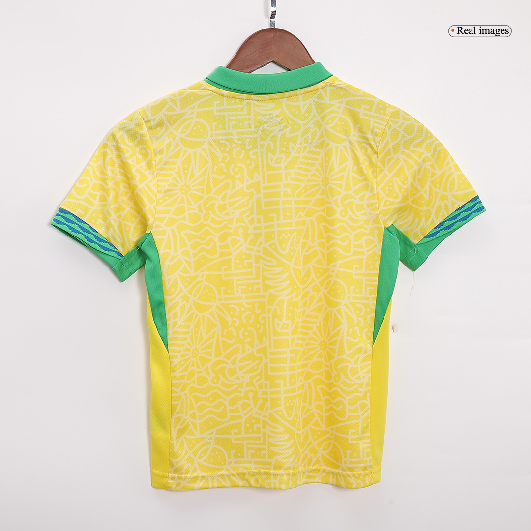 Kids Brazil Home Kit Copa America 2024 - minejerseys