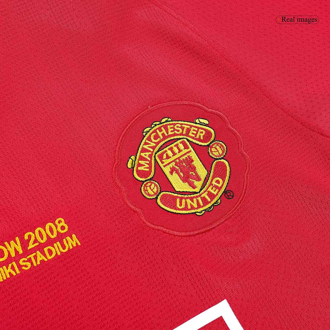 Retro Manchester United UCL Final Home Long Sleeve Jersey 2007/08 - minejerseys
