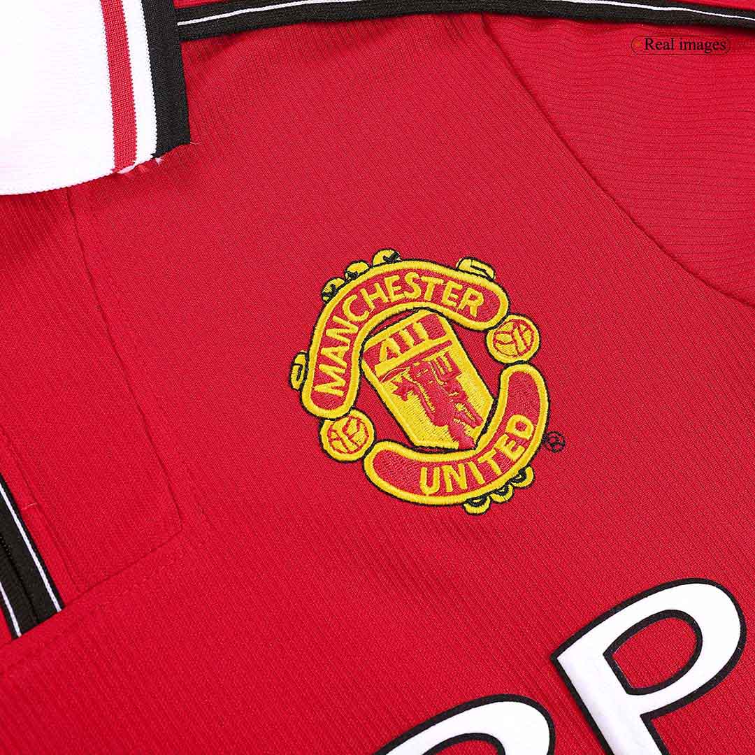 Retro Manchester United Home Long Sleeve Jersey 1998/00 - minejerseys