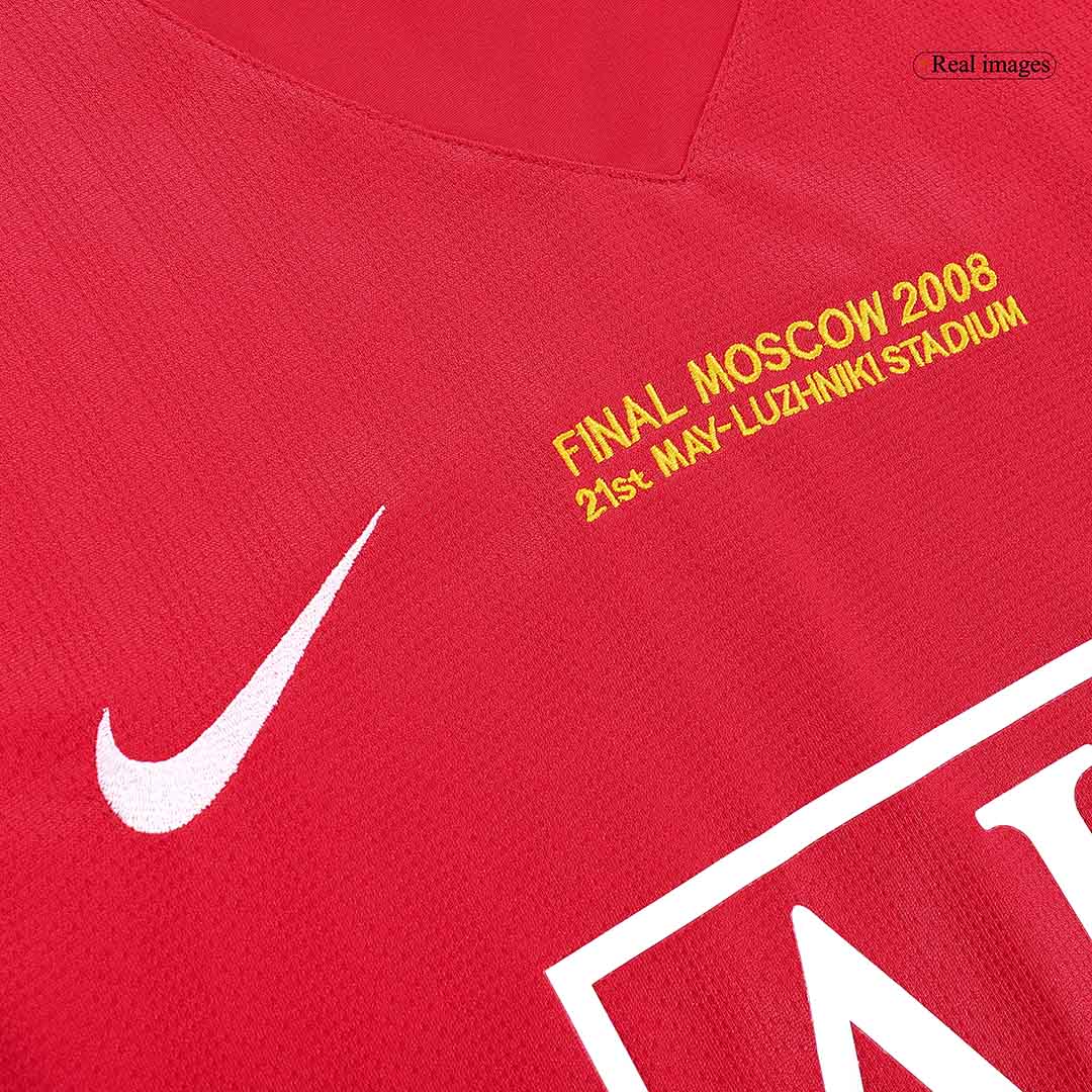 Retro Manchester United UCL Final Home Long Sleeve Jersey 2007/08 - minejerseys
