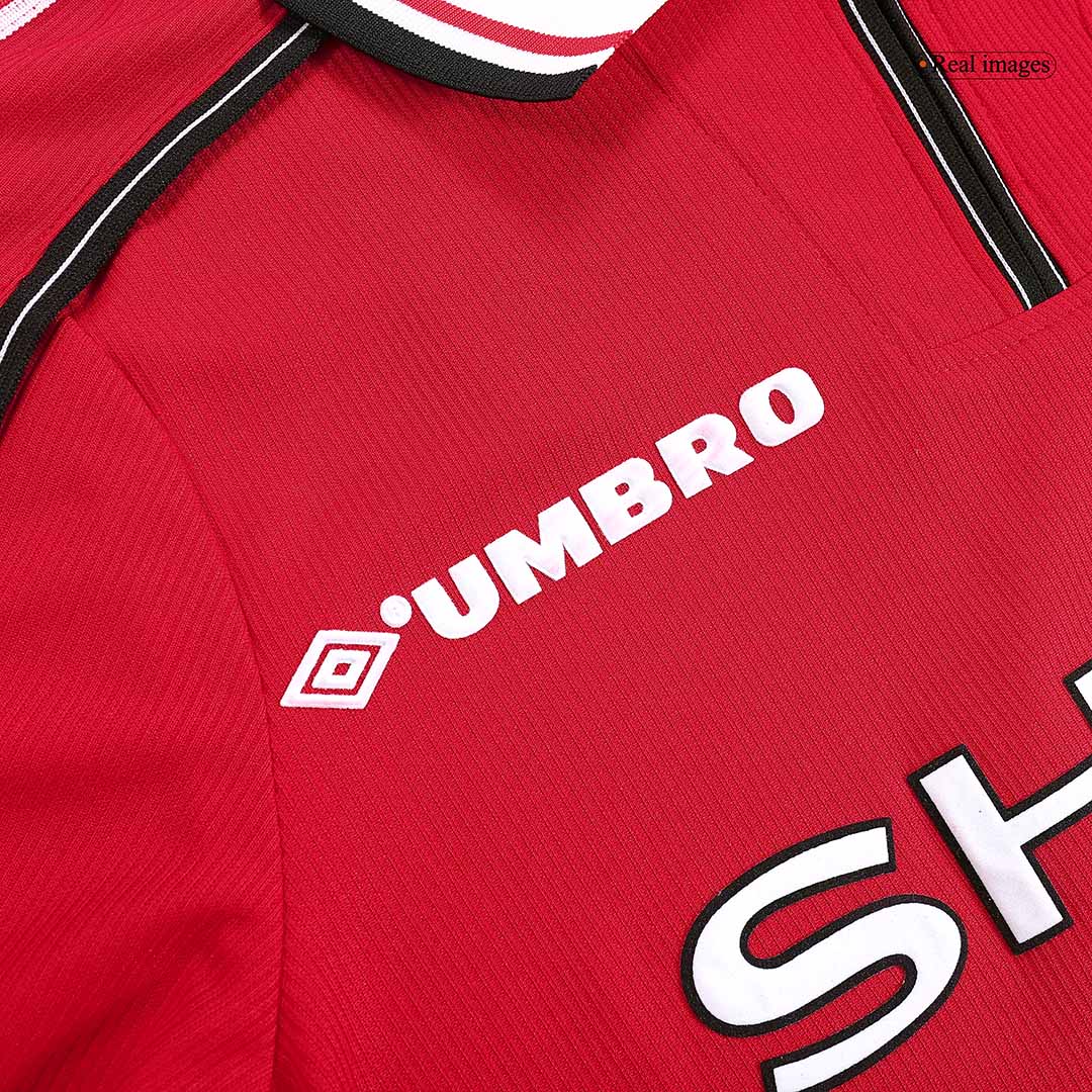 Retro Manchester United Home Long Sleeve Jersey 1998/00 - minejerseys