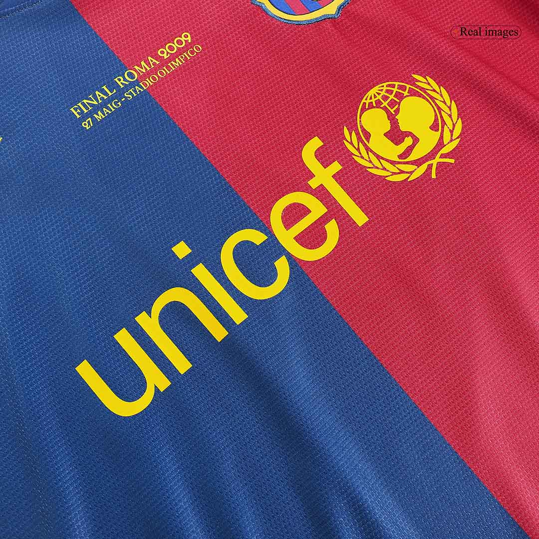 Retro Barcelona UCL Final Home Jersey 2008/09 - minejerseys