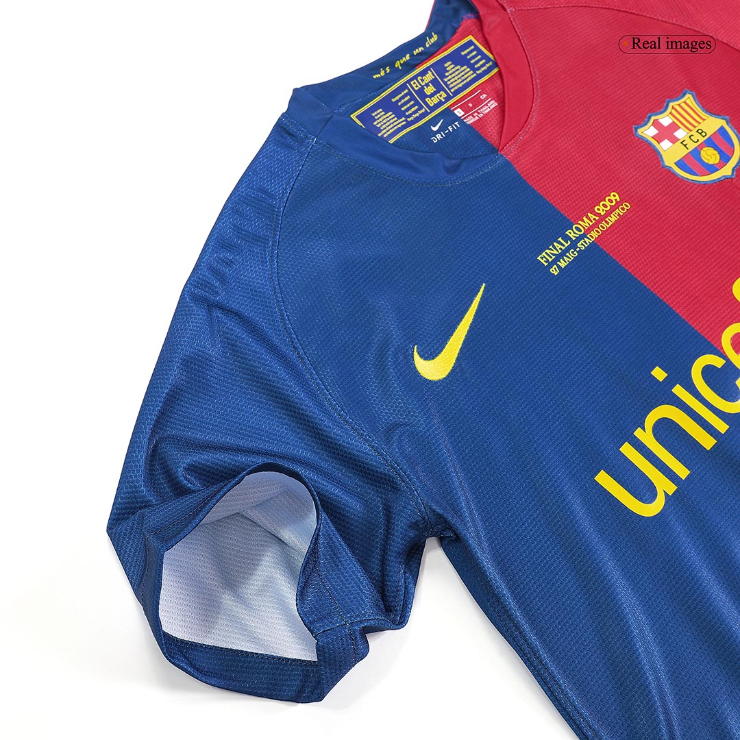 Retro Barcelona UCL Final Home Jersey 2008/09 - minejerseys