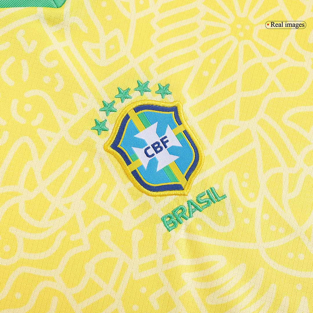 Kids Brazil Home Kit Copa America 2024 - minejerseys