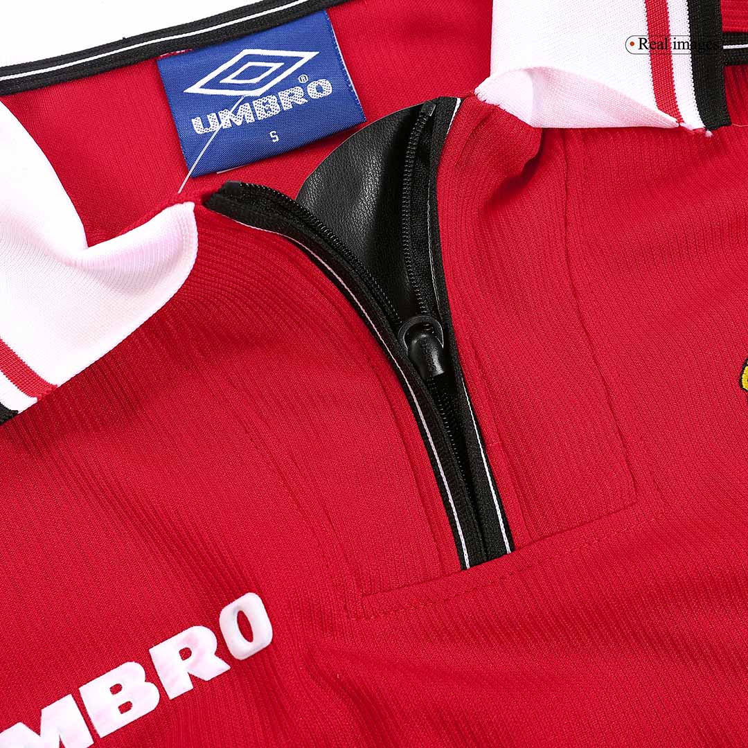 Retro Manchester United Home Long Sleeve Jersey 1998/00 - minejerseys