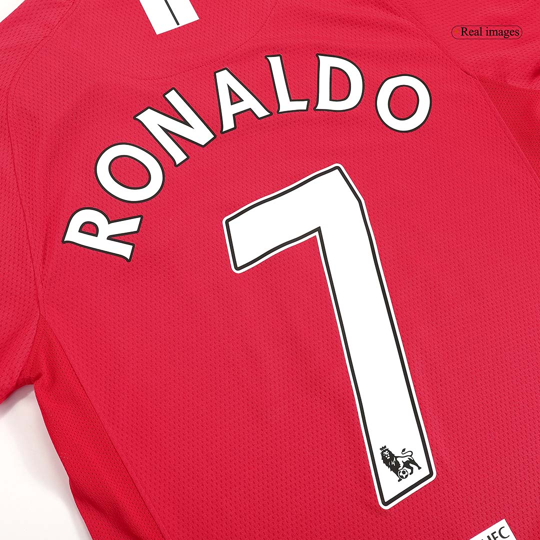 RONALDO #7 Retro Manchester United Home Jersey 2007/08 - minejerseys
