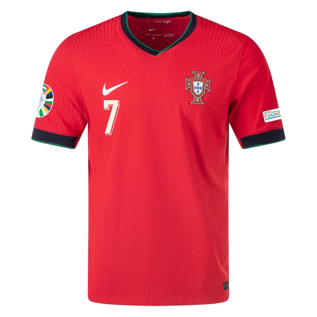 Ronaldo #7 Portugal Home Match Jersey Player Version EURO 2024 - minejerseys
