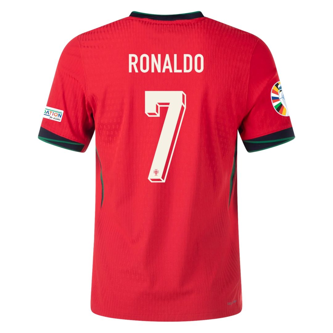 Ronaldo #7 Portugal Home Match Jersey Player Version EURO 2024 - minejerseys