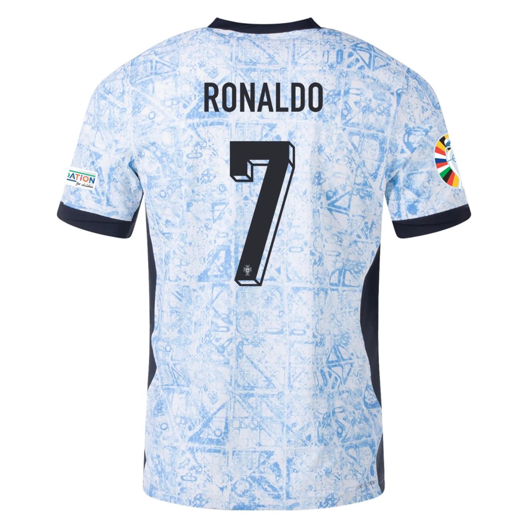 Ronaldo #7 Portugal Away Match Jersey Player Version EURO 2024 - minejerseys