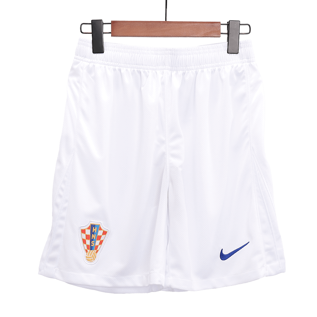 Croatia Home Soccer Shorts Euro 2024 - minejerseys