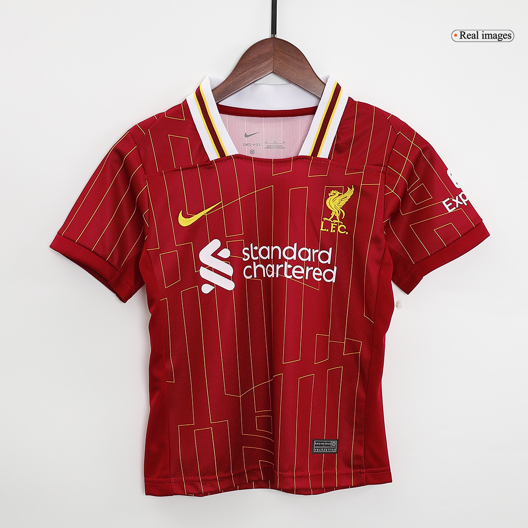 Kids Liverpool Home Jersey Kit 2024/25 - minejerseys