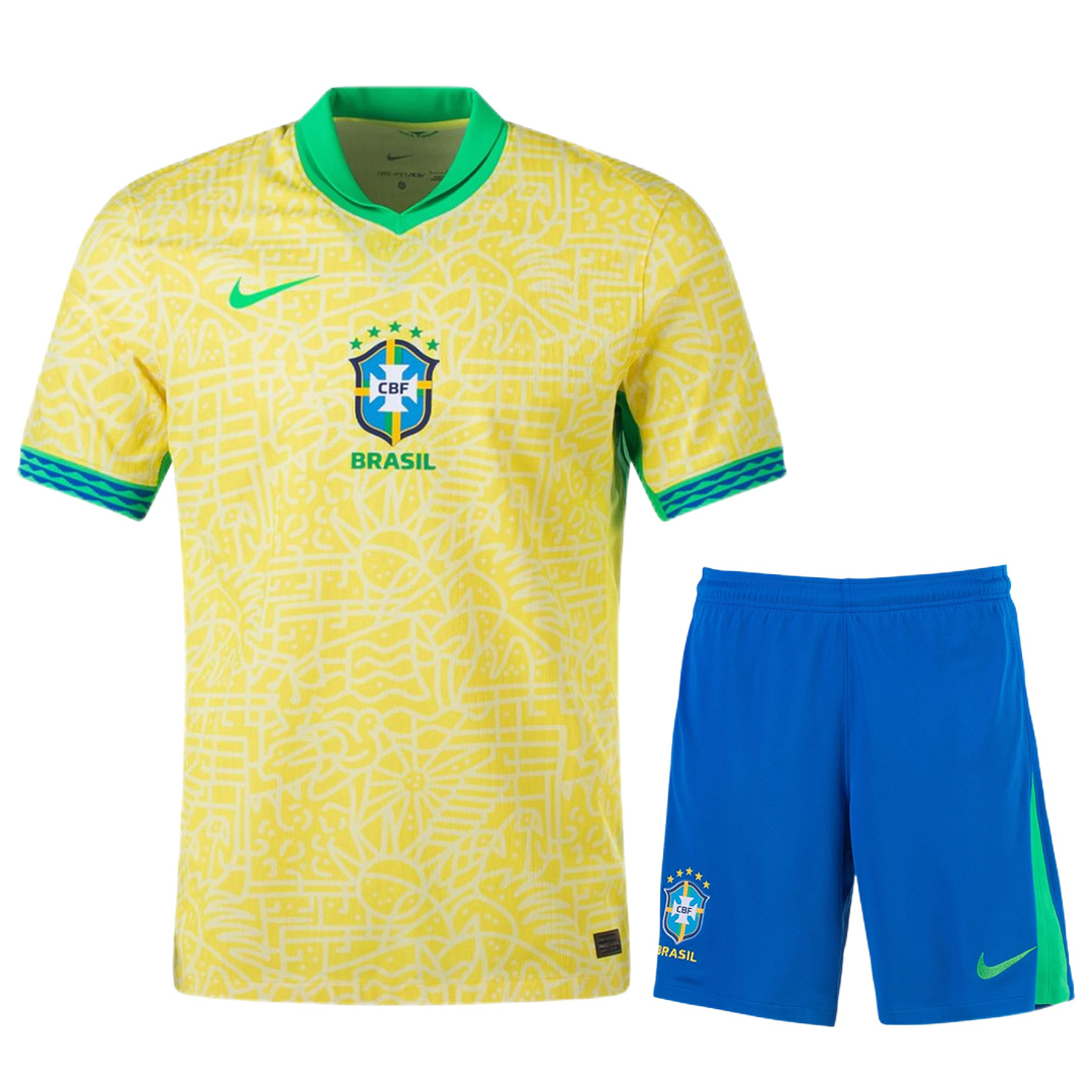 [Super Replica] Brazil Home Kit (Jersey+Shorts) Copa America 2024 - minejerseys