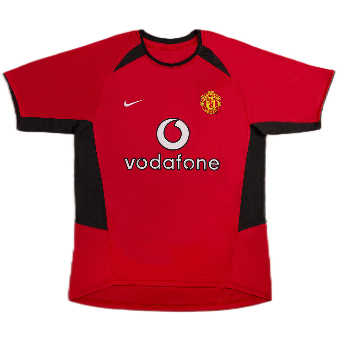 Solskjaer #20 Retro Manchester United Home Jersey 2002/04 - minejerseys