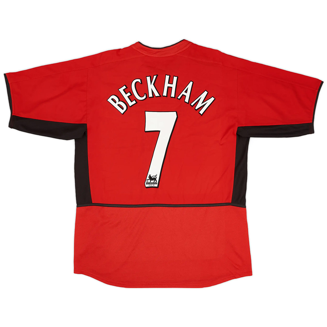 Beckham #7 Retro Manchester United Home Jersey 2002/04 - minejerseys