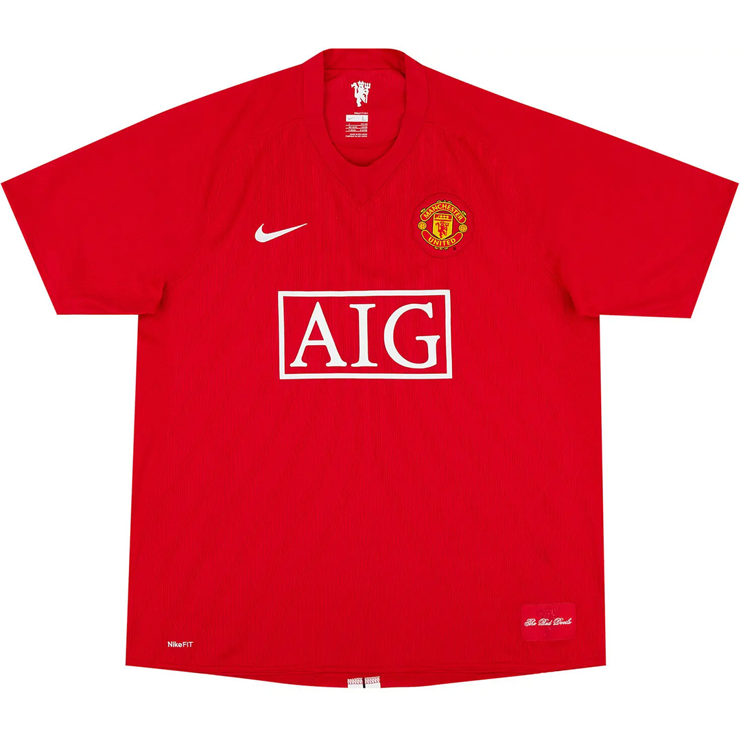 Retro Manchester United Home Jersey 2007/08 - minejerseys