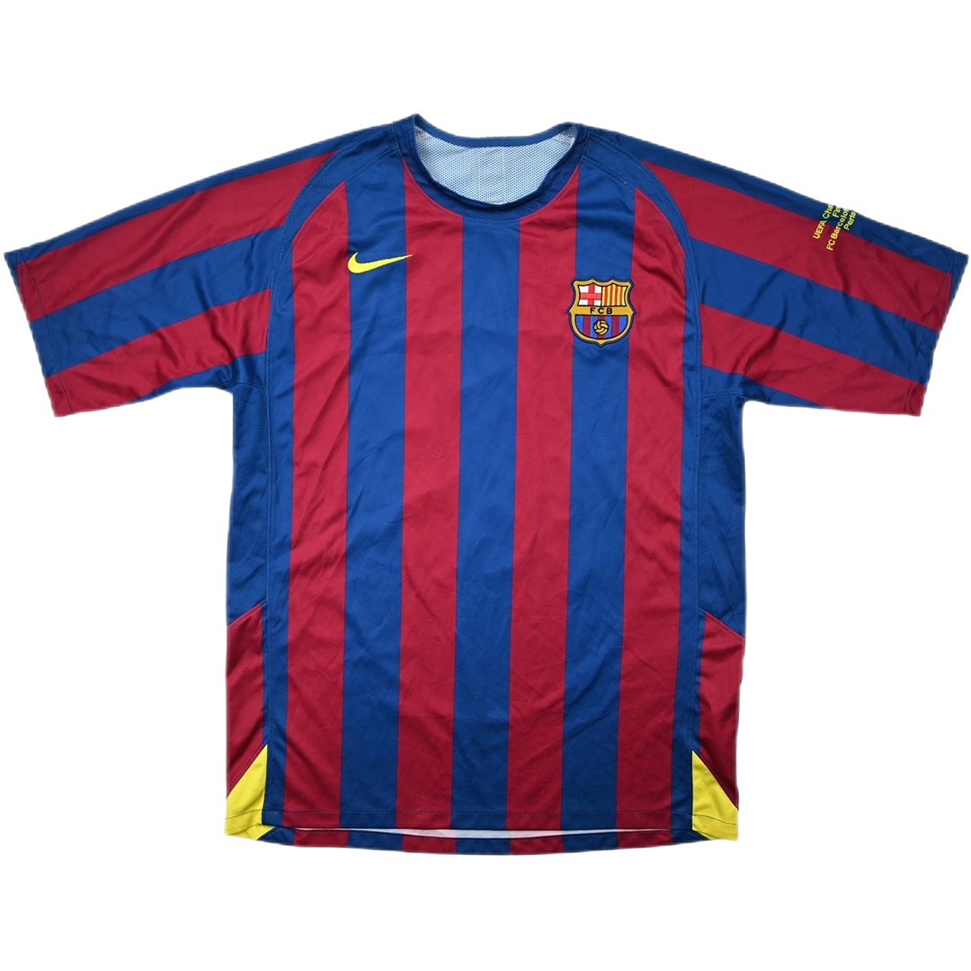 Retro Barcelona UCL Final Home Jersey 2005/06 - minejerseys