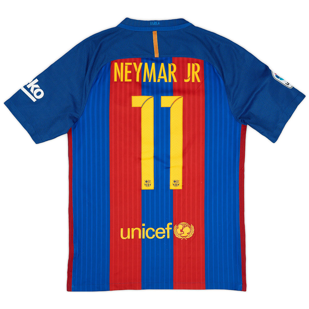 NEYMAR JR #11 Retro Barcelona Home Jersey 2016/17 - minejerseys