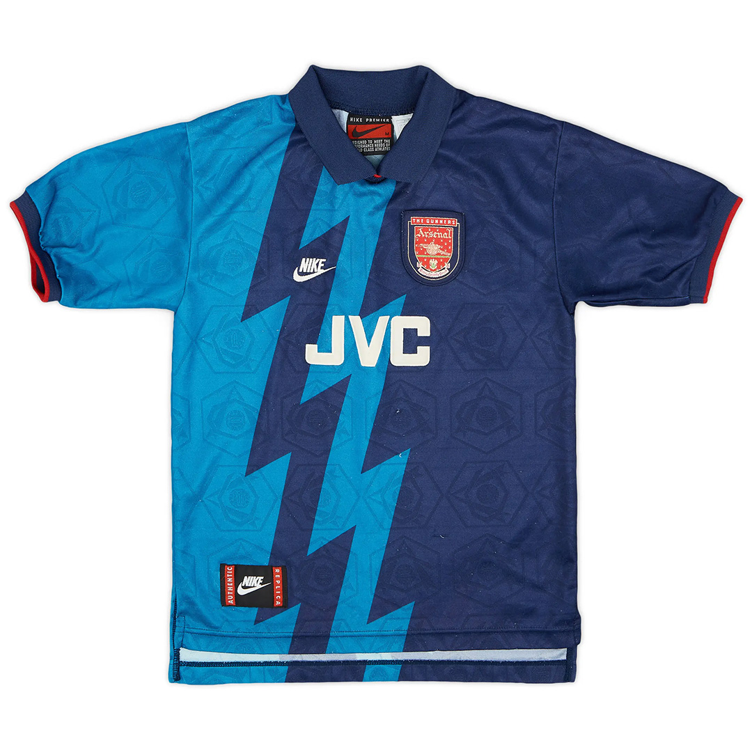 Wright #8 Retro Arsenal Away Jersey 1995/96 - minejerseys