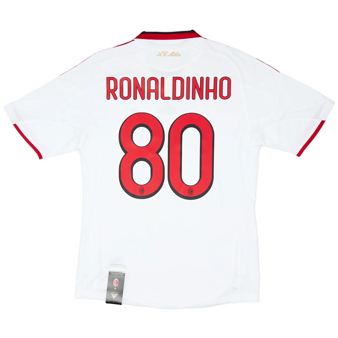 Ronaldinho #80 Retro AC Milan Away Jersey 2009/10 - minejerseys