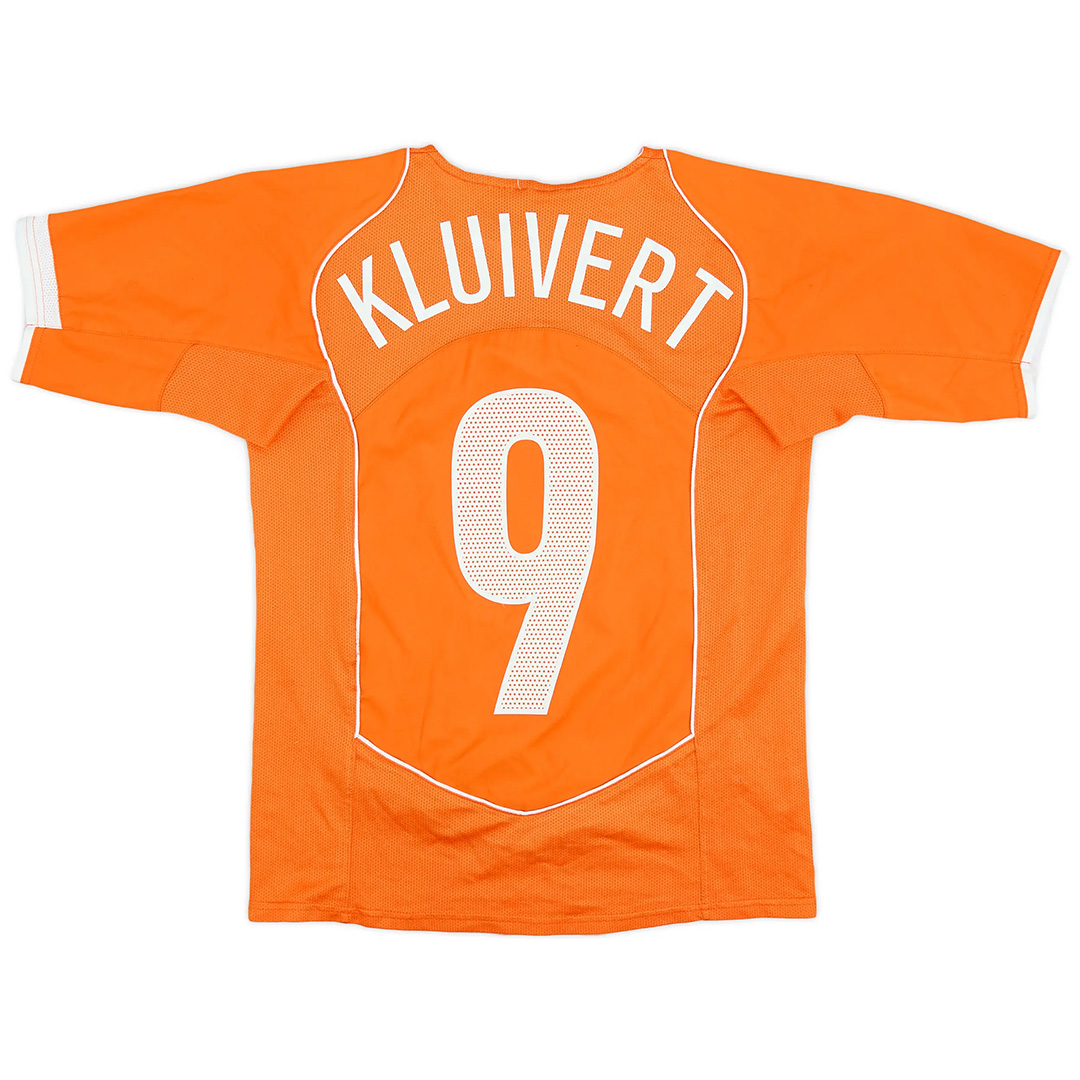 KLUIVERT #9 Retro Netherlands Home Jersey EURO 2004 - minejerseys