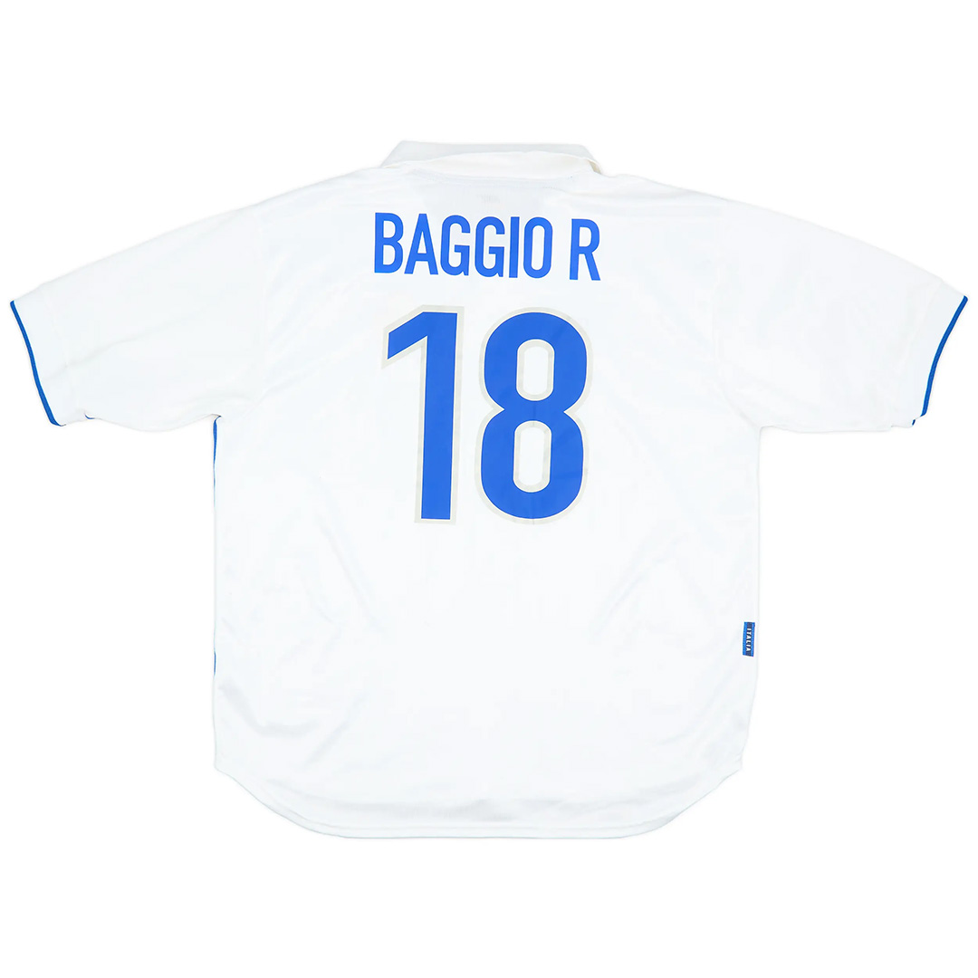BAGGIO R #18 Retro Italy Away Jersey World Cup 1998 - minejerseys