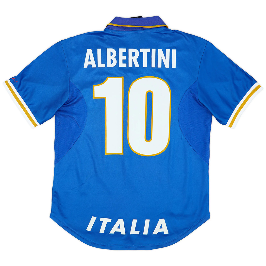 Albertini #10 Retro Italy Home Jersey Euro Cup 1996 - minejerseys