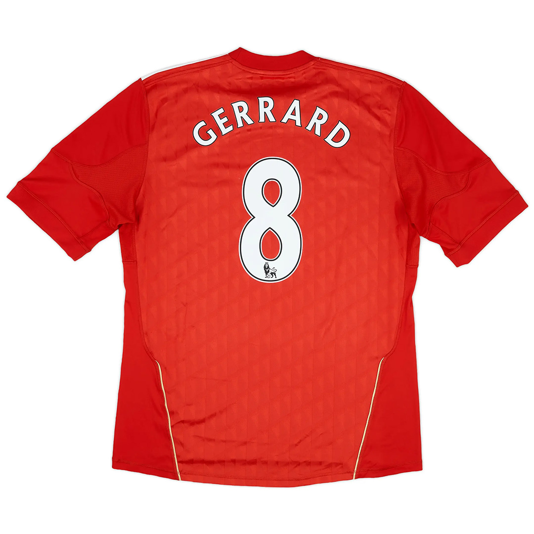 GERRARD #8 Retro Liverpool Home Jersey 2010/12 - minejerseys