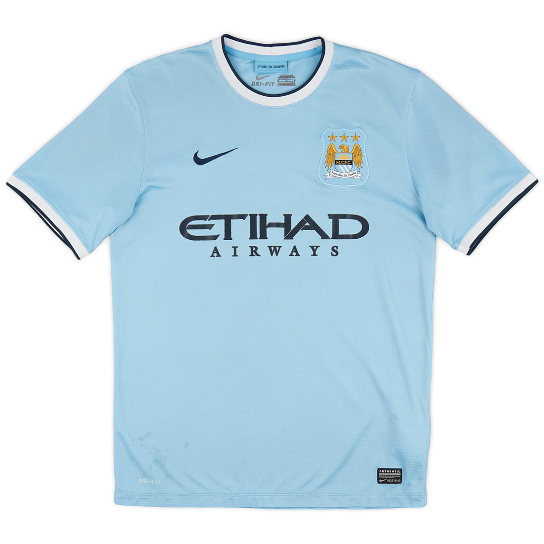 Retro Manchester City Home Jersey 2013/14 - minejerseys