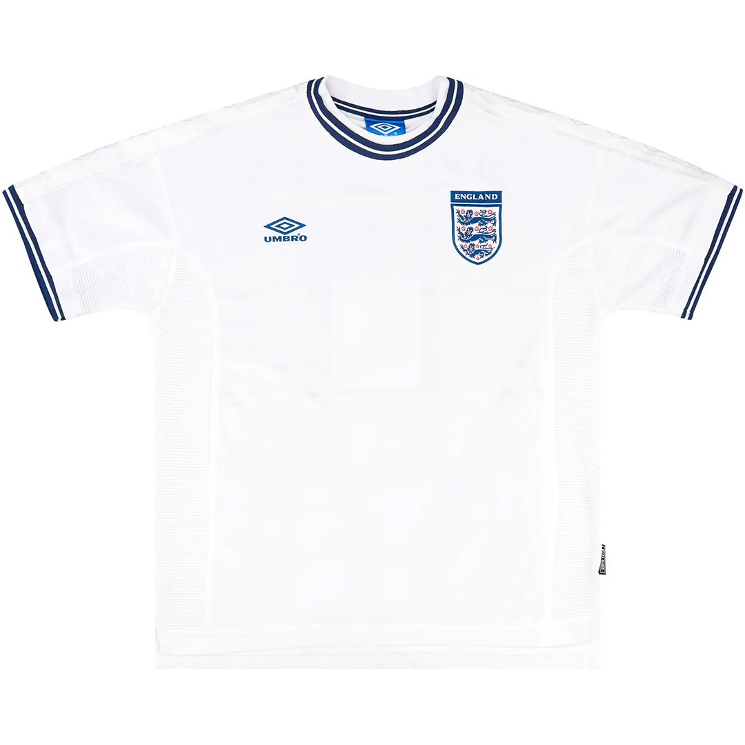 Retro England Home Jersey Euro Cup 2000 - minejerseys