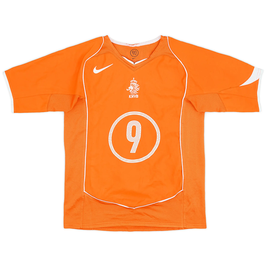KLUIVERT #9 Retro Netherlands Home Jersey EURO 2004 - minejerseys