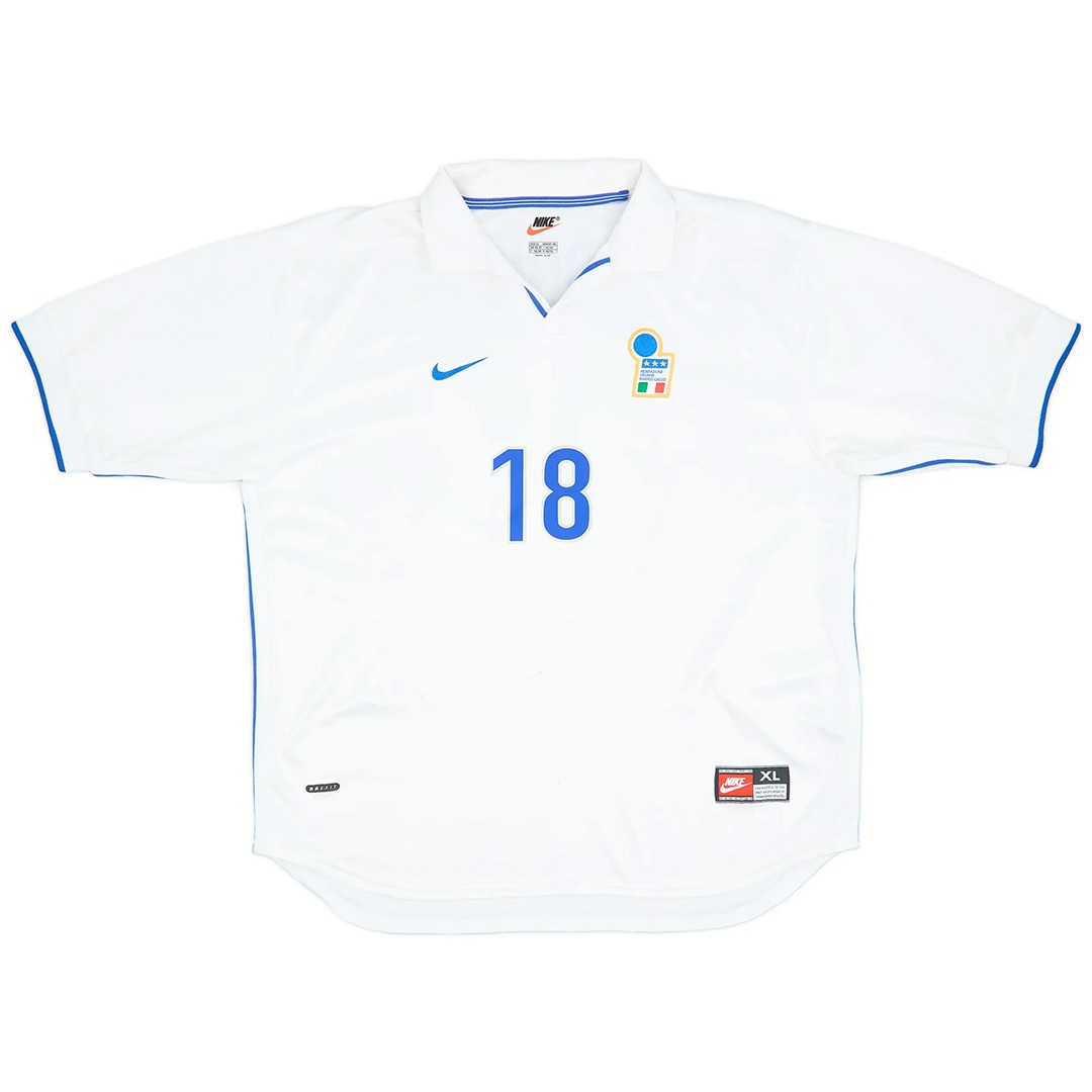 BAGGIO R #18 Retro Italy Away Jersey World Cup 1998 - minejerseys