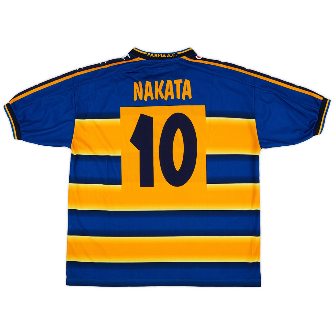 NAKATA #10 Retro Parma Calcio 1913 Home Jersey 2001/02 - minejerseys