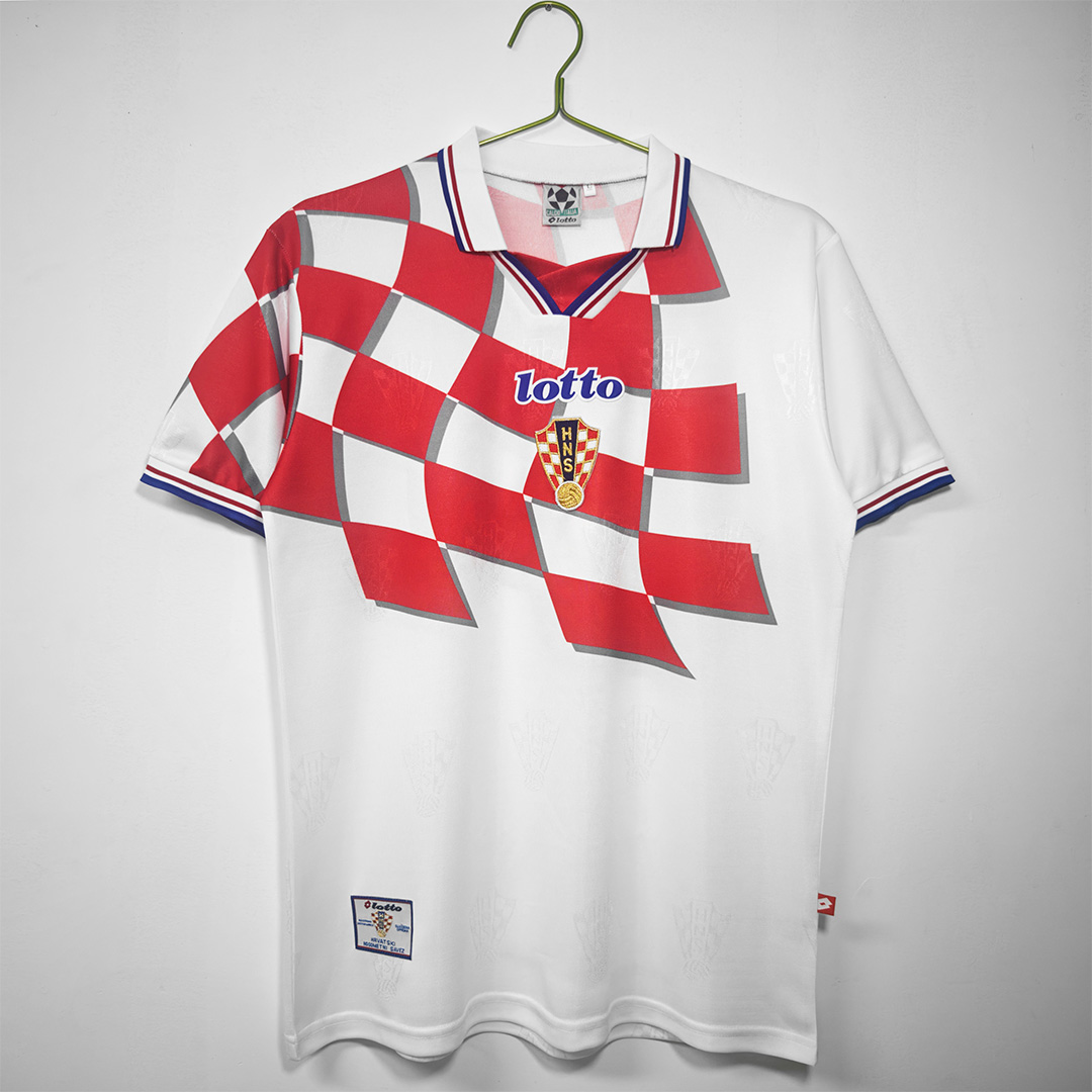 Retro Croatia Home Jersey World Cup 1998 - minejerseys