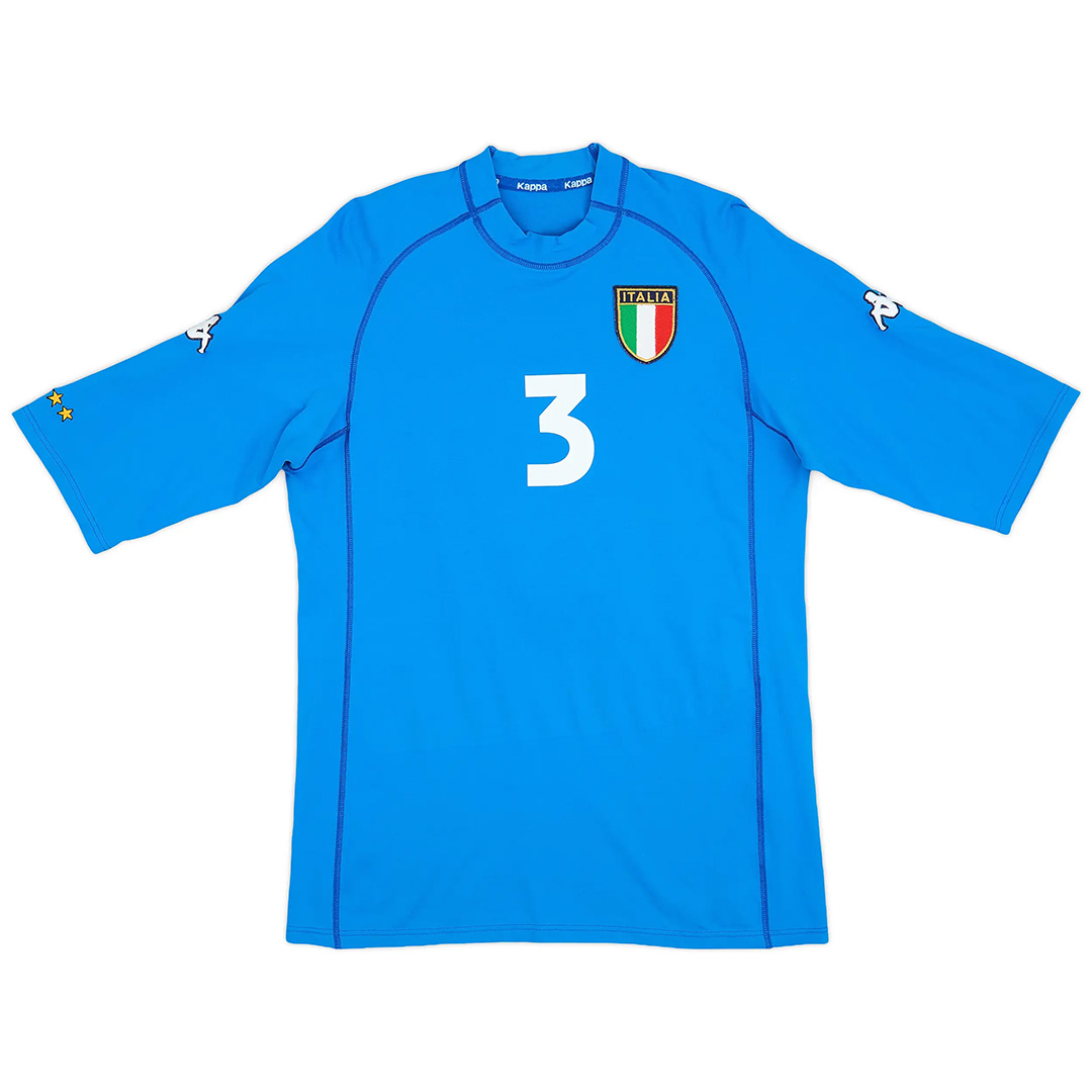 Maldini #3 Retro Italy Home Jersey Euro Cup 2000 - minejerseys