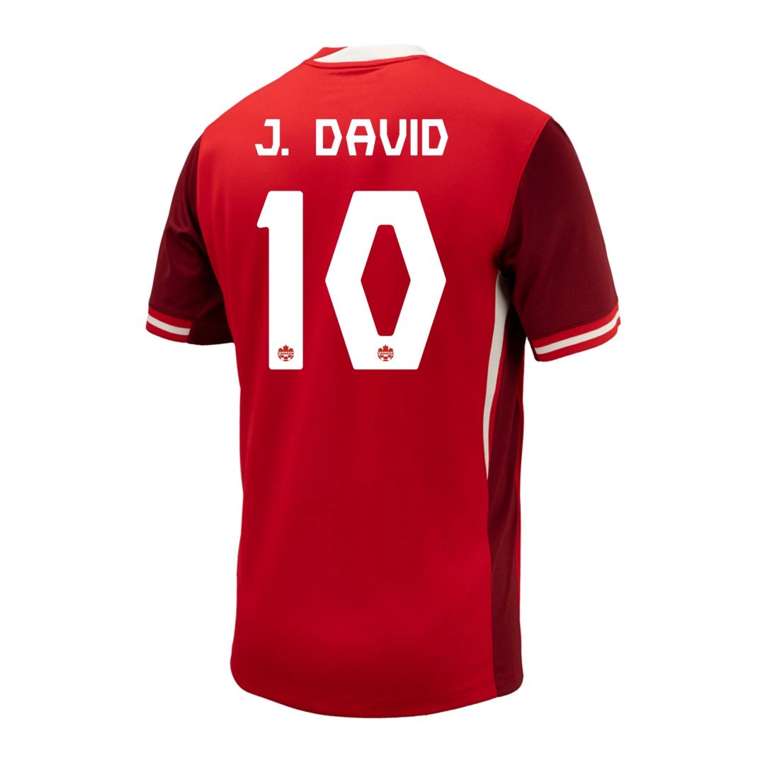 J. DAVID #10 Canada Home Jersey Copa America 2024 - minejerseys