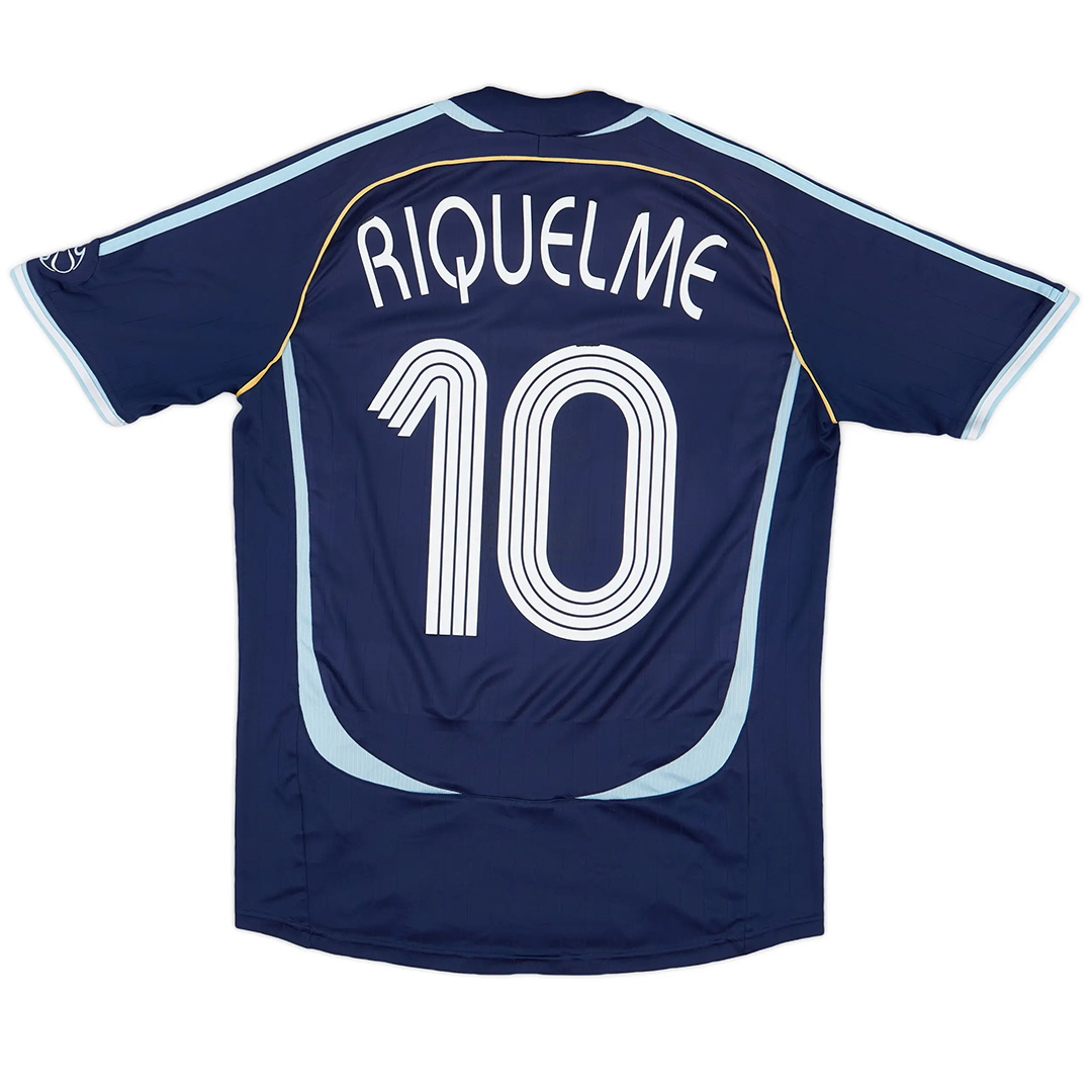 RIQUELME #10 Retro Argentina Away Jersey World Cup 2006 - minejerseys