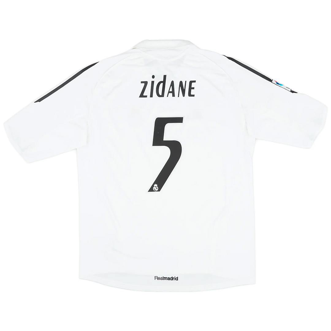 Zidane #5 Retro Real Madrid Home Jersey 2005/06 - minejerseys