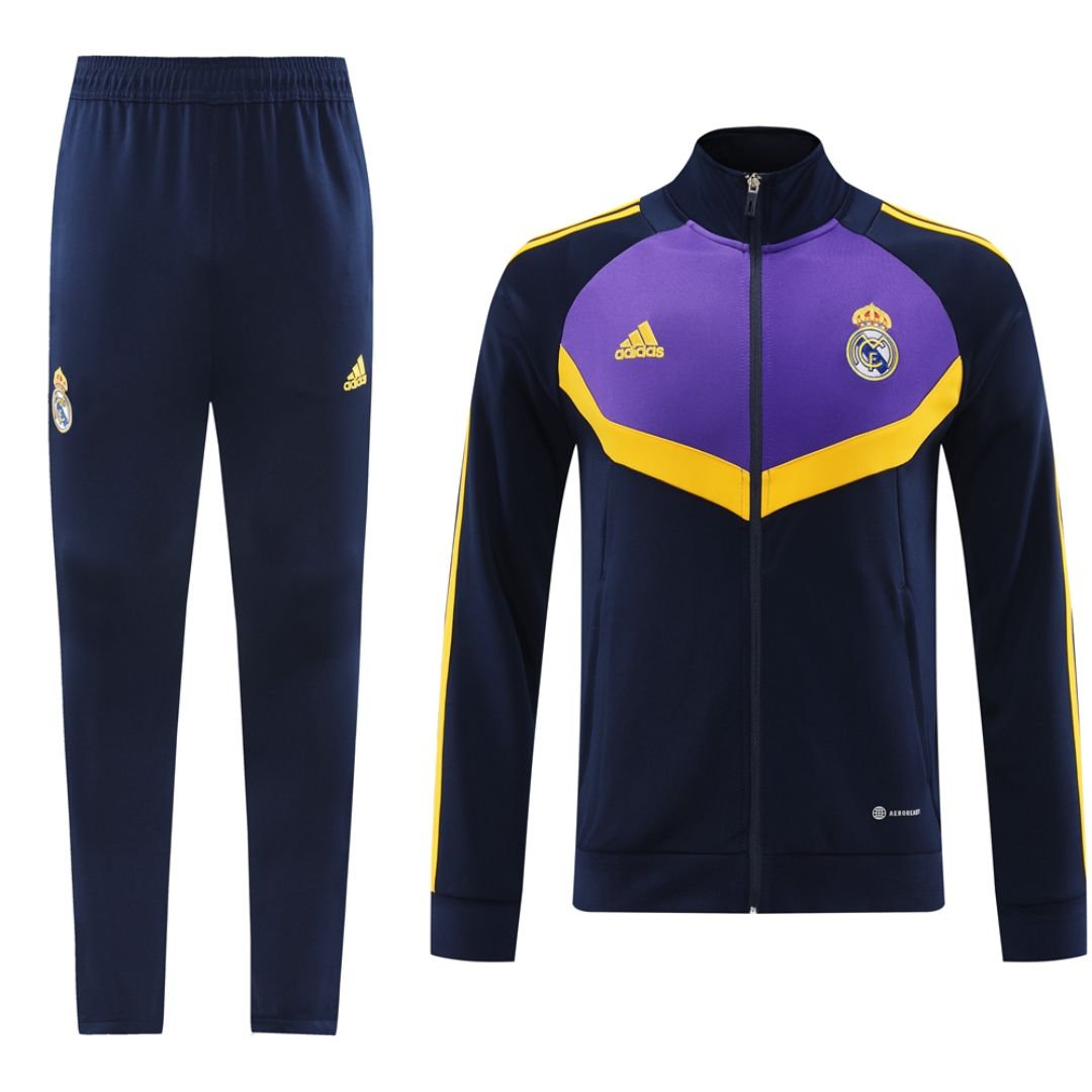 Real Madrid Training Kit (Jacket+Pants) Navy 2024/25 - minejerseys