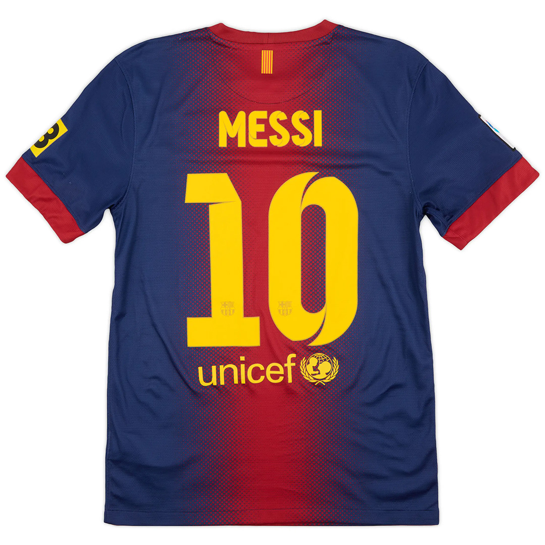 Messi #10 Retro Barcelona Home Jersey 2012/13 - minejerseys