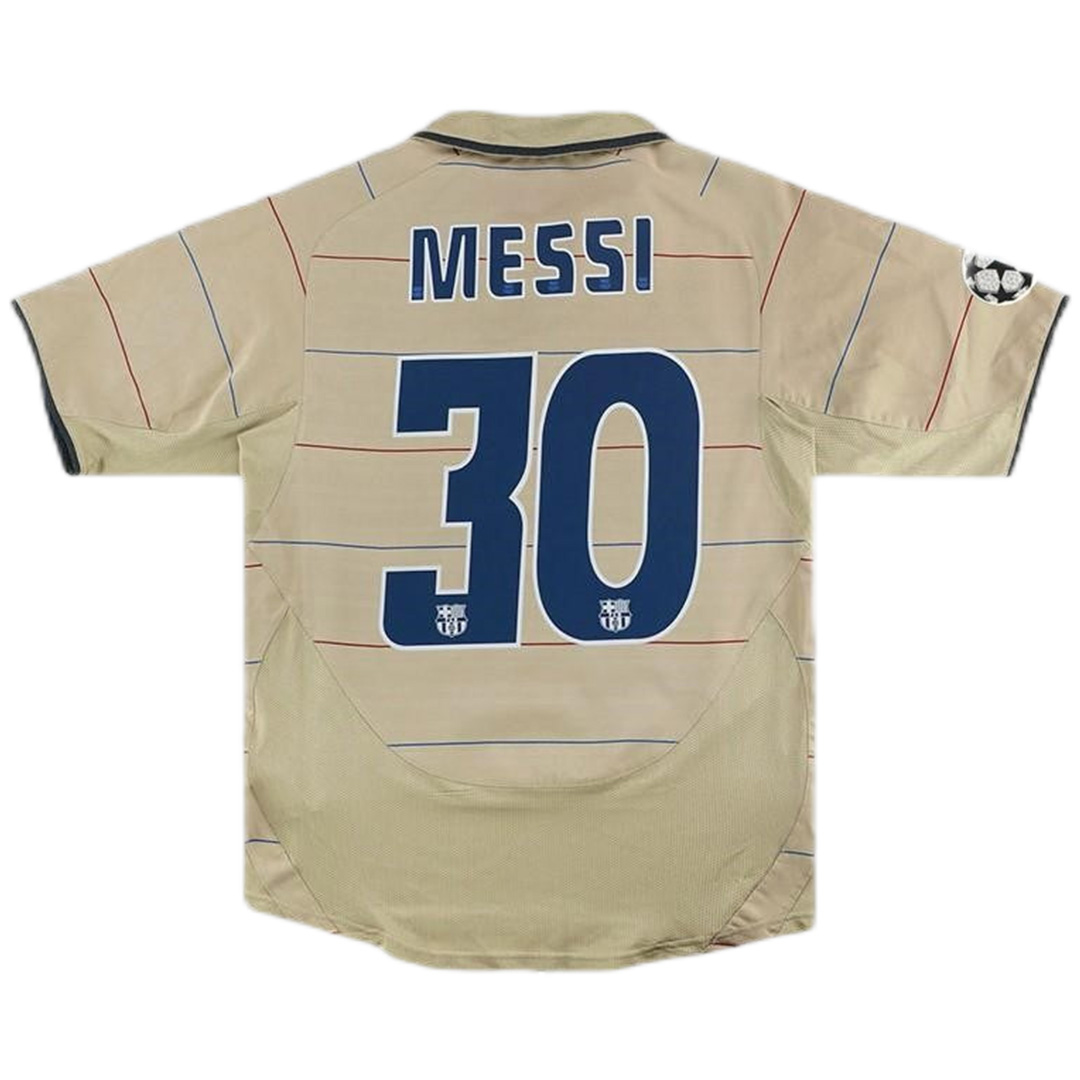 Messi #30 Retro Barcelona Away Jersey 2003/05 - minejerseys