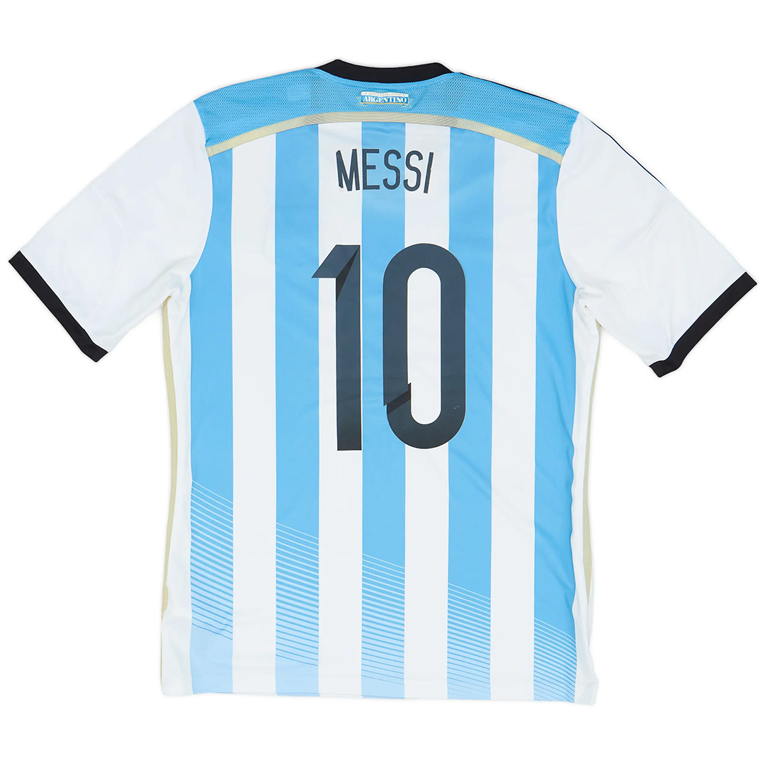 Messi #10 Retro Argentina Home Jersey 2014/15 - minejerseys