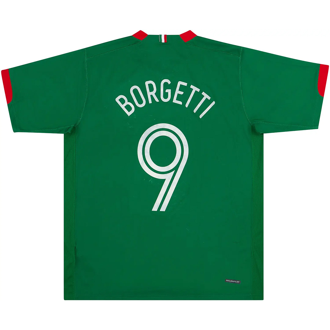 BORGETTI #9 Retro Mexico Home Jersey World Cup 2006 - minejerseys