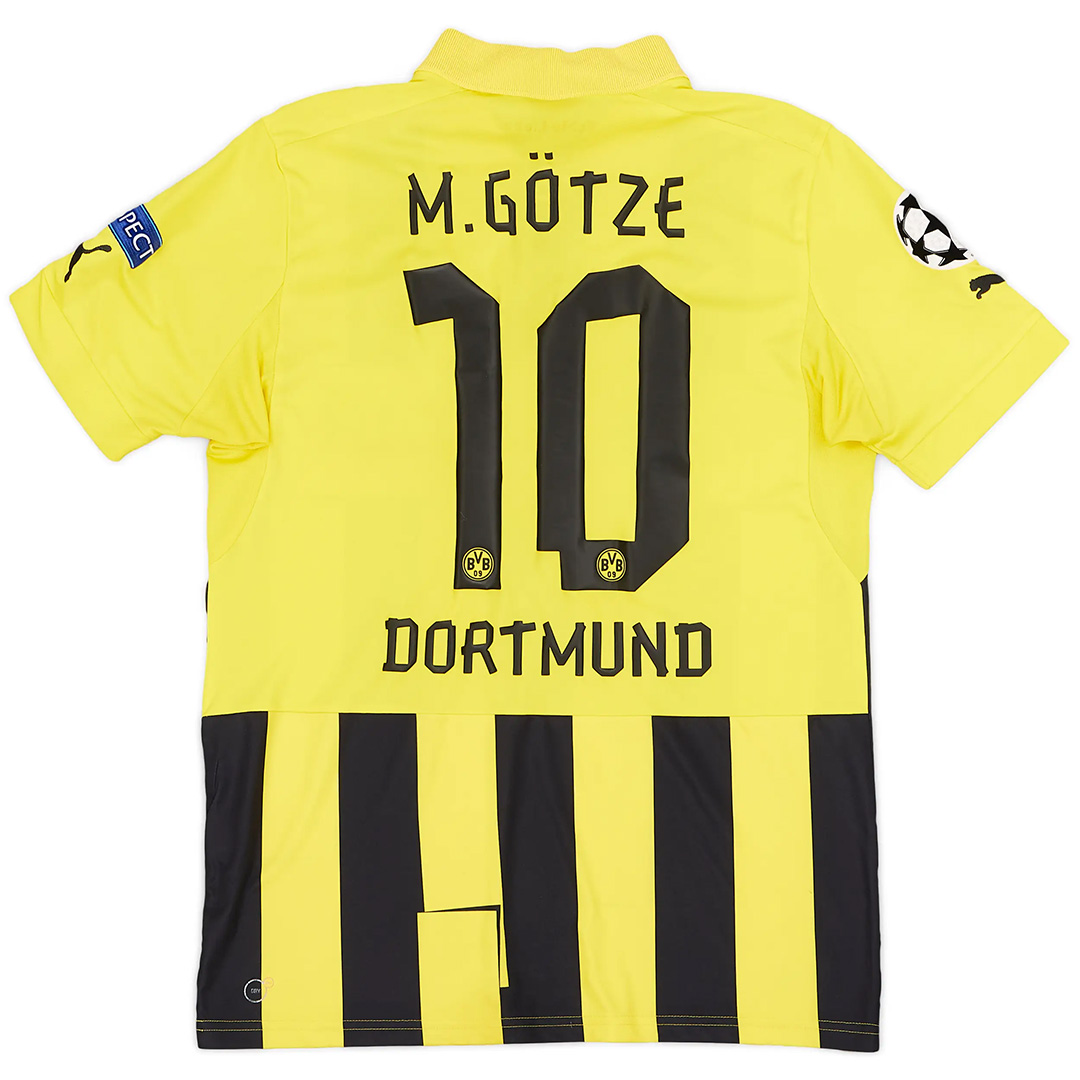 M.GÖTZE #10 Retro Borussia Dortmund UCL Home Jersey 2012/13 - minejerseys