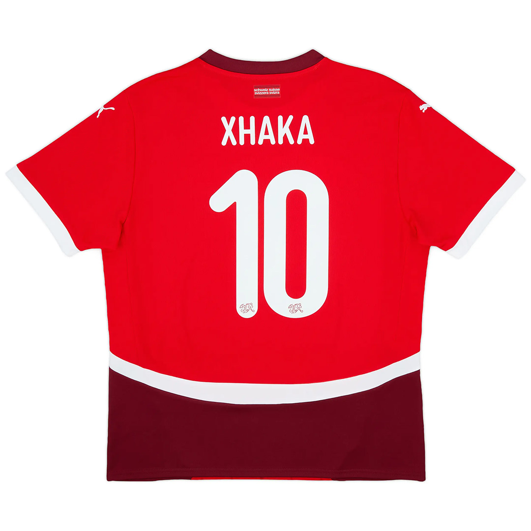 Xhaka #10 Switzerland Home Jersey Euro 2024 - minejerseys