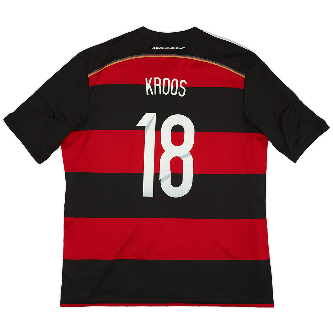 Kroos #18 Retro Germany Away Jersey World Cup 2014 - minejerseys