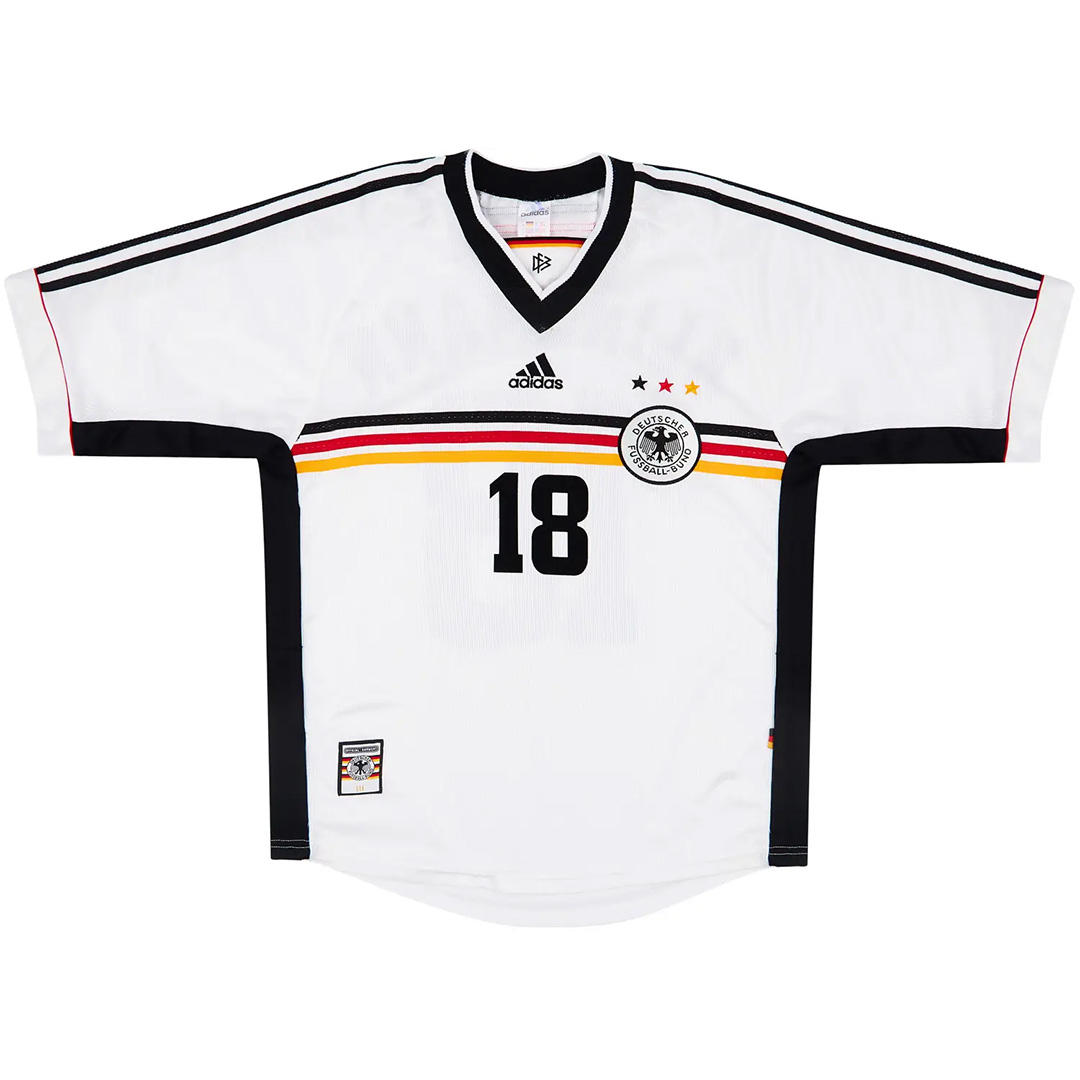 KLINSMANN #18 Retro Germany Home Jersey 1998 - minejerseys