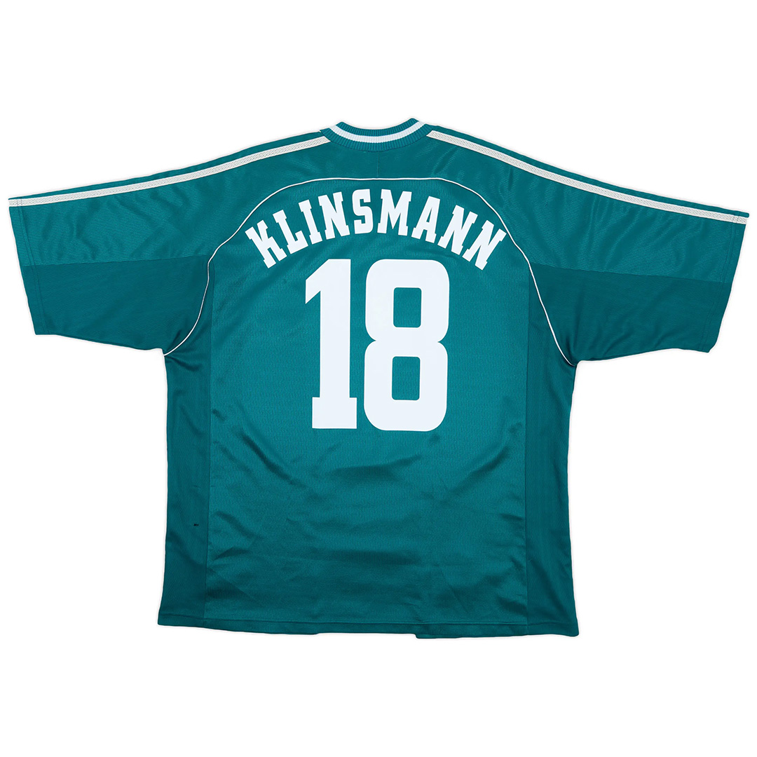 KLINSMANN #18 Germany Away Retro Jersey World Cup 1998 - minejerseys